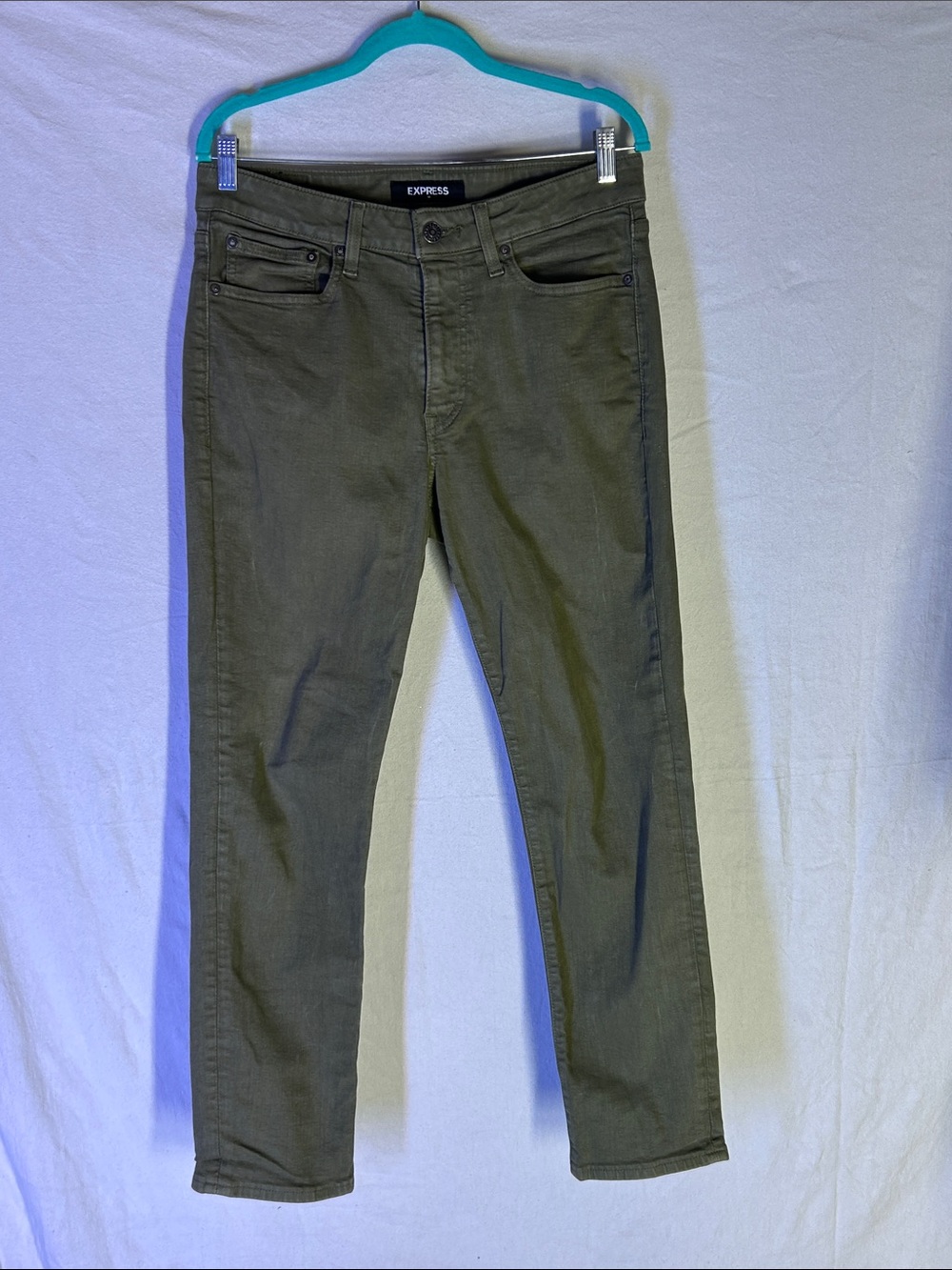 Express Men’s Slim Jeans in Olive